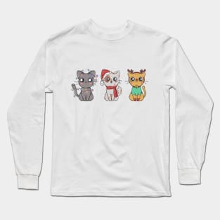 Christmas cats Long Sleeve T-Shirt